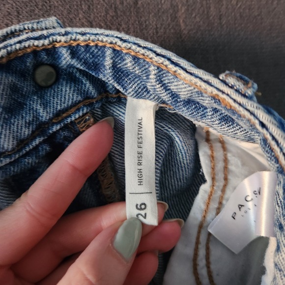 Pacsun Shorts Womens Size 26 High Rise Festival Shorts Distressed - Picture 8 of 12